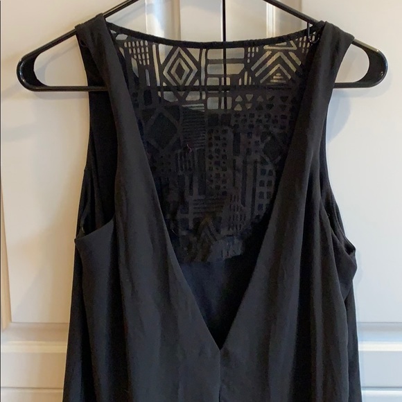 Black shift dress with patterned back, size S - Picture 2 of 2